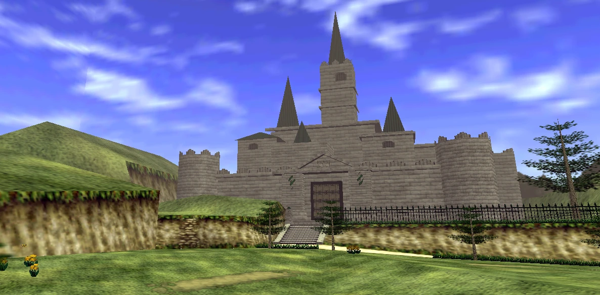 Castillo de Hyrule en Nintendo 64