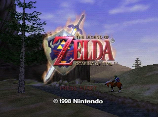 Pantalla de título original de Nintendo 64